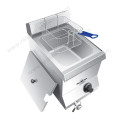 Fried Cooking Essential Heavy Duty Kommerzielle Gas Friteuse Maschine Mit 1-Tank 2-Korb Fried Chicken Equipment